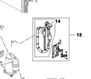 015C. Fyrvägsventil med kran till Nordic Inverter PHR-N och Bosch Compress 5000
