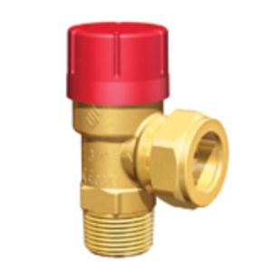 Prescor Säkerhetsventil 2.5 Bar 3/4" DN20 Utvändig Gänga x 22mm
