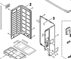 002B. Plåt Vänster sida utedelen till Nordic Inverter/Bosch Compress